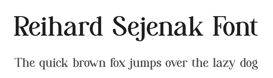 Reihard Sejenak Font by Denustudios — Serif Font