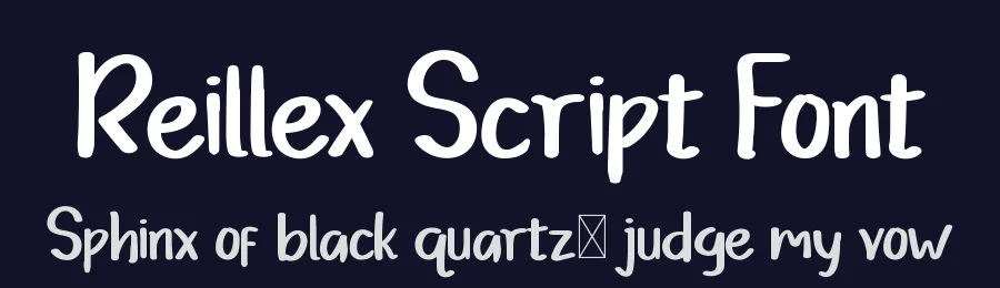 Reillex Script Font by twinletter — Sans Serif Font — thumbnail 2