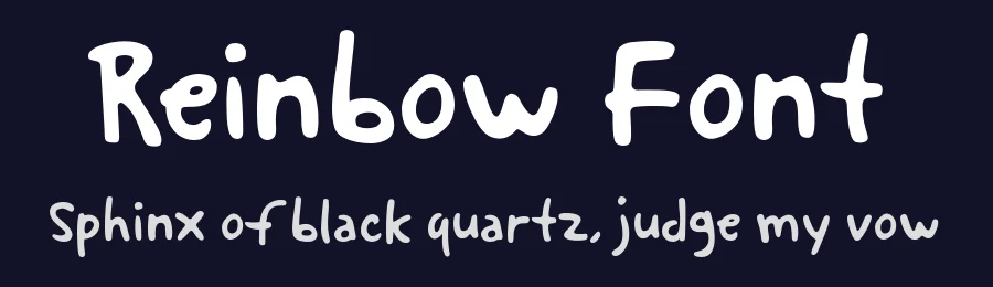 Reinbow Font by bodig — Decorative Font — thumbnail 2