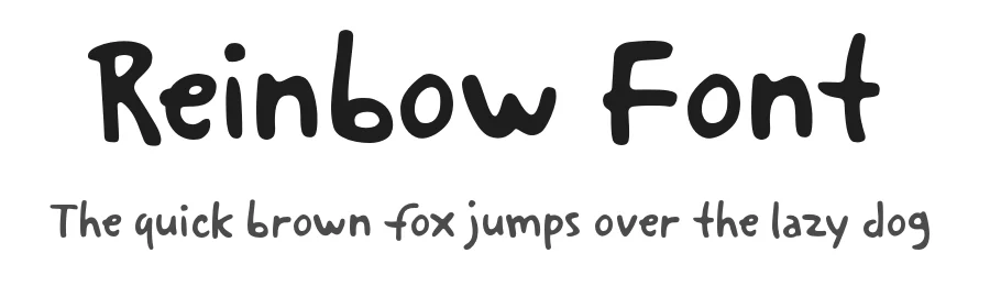 Reinbow Font by bodig — Decorative Font