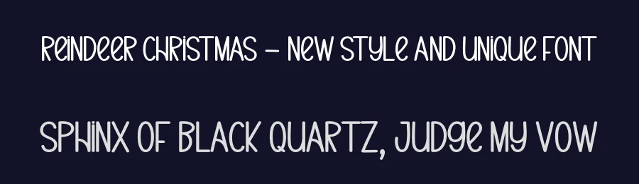 Reindeer Christmas – New Style And Unique Font by creativeletter — Display Font — thumbnail 2
