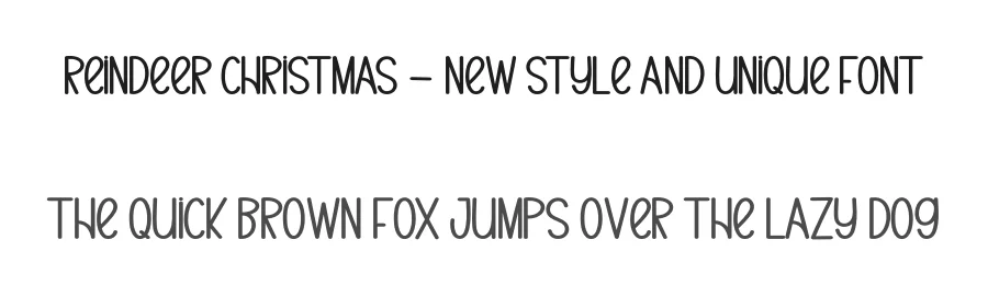 Reindeer Christmas – New Style And Unique Font by creativeletter — Display Font