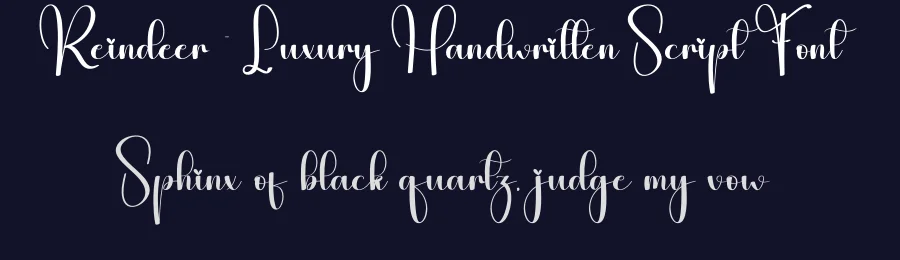 Reindeer – Luxury Handwritten Script Font by creativeletter — Script Handwritten Font — thumbnail 2