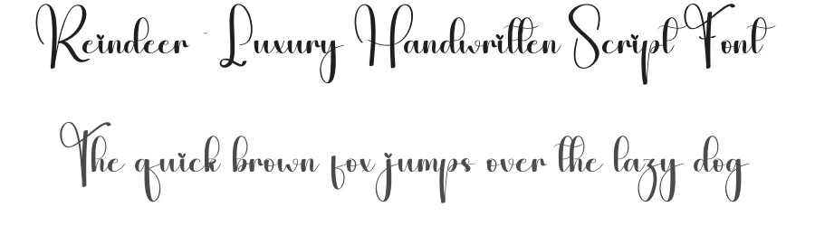 Reindeer – Luxury Handwritten Script Font by creativeletter — Script Handwritten Font