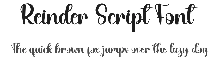 Reinder Script Font by andikastudio — Script Handwritten Font