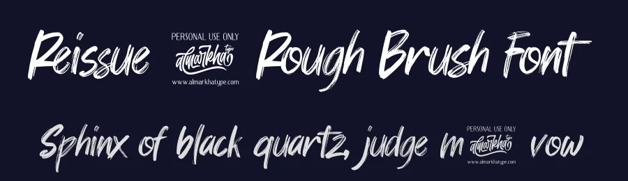 Reissue – Rough Brush Font by Almarkha Type — Script Handwritten Font — thumbnail 2