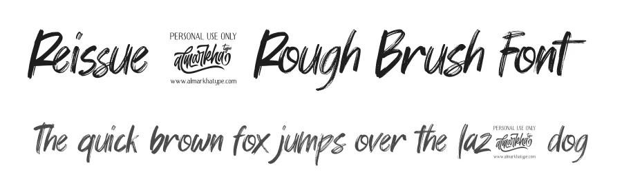 Reissue – Rough Brush Font by Almarkha Type — Script Handwritten Font
