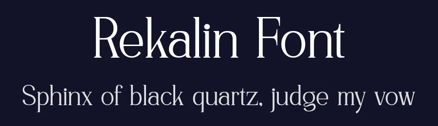 Rekalin Font by SlideShoot — Serif Font — thumbnail 2