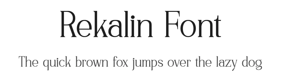 Rekalin Font by SlideShoot — Serif Font