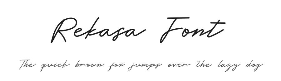 Rekasa Font by didiksaputra — Script Handwritten Font