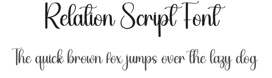 Relation Script Font by creativeletter — Script Handwritten Font