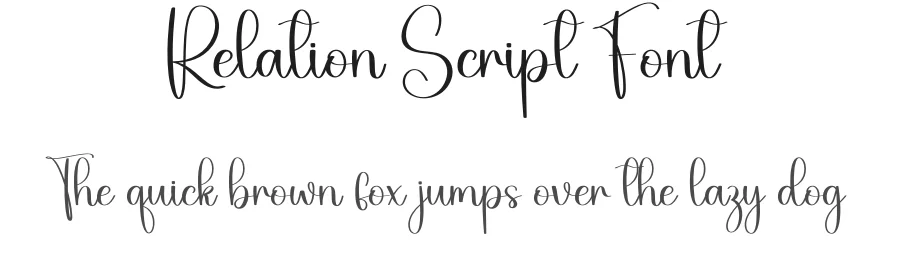Relation Script Font by Store_07 — Script Handwritten Font
