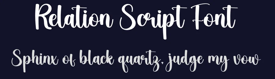 Relation Script Font by creativeletter — Script Handwritten Font — thumbnail 2