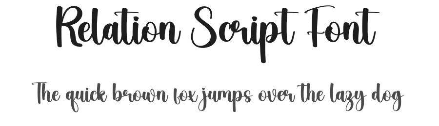 Relation Script Font by creativeletter — Script Handwritten Font