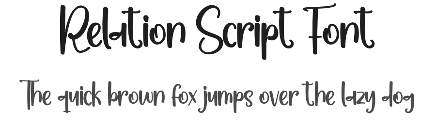 Relation Script Font by creativeletter — Script Handwritten Font