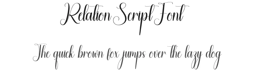 Relation Script Font by creativeletter — Script Handwritten Font
