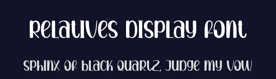 Relatives Display Font by andikastudio — Display Font — thumbnail 2