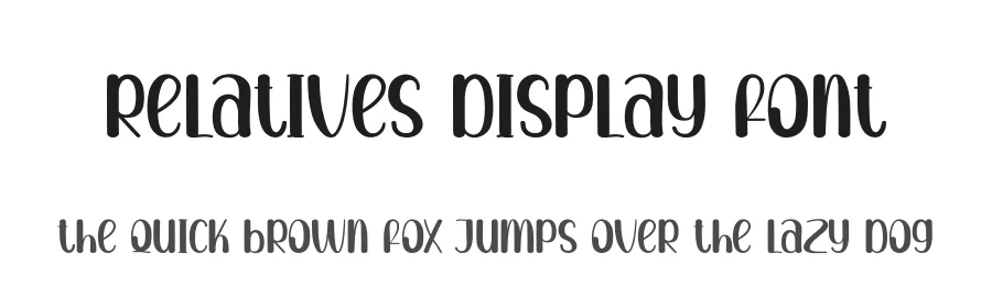 Relatives Display Font by andikastudio — Display Font