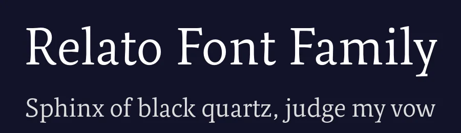 Relato Font Family by Emtype Foundry — Serif Font — thumbnail 2