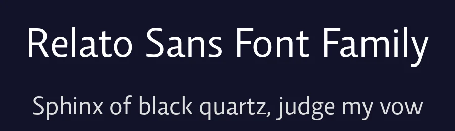 Relato Sans Font Family by Emtype Foundry — Sans Serif Font — thumbnail 2