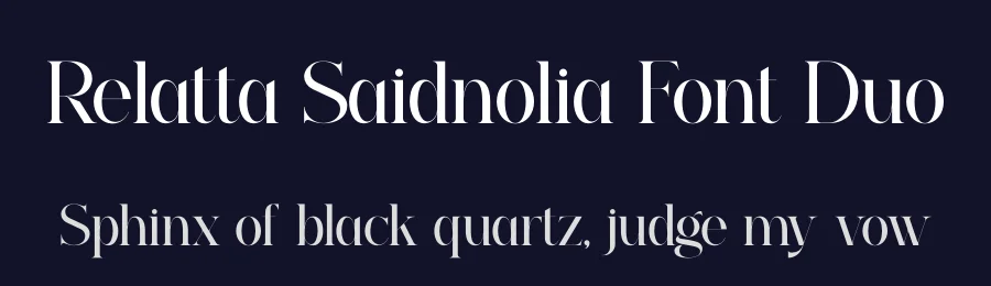 Relatta Saidnolia Font Duo by Storytype — Serif Font — thumbnail 2