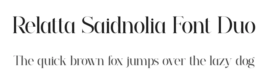 Relatta Saidnolia Font Duo by Storytype — Serif Font