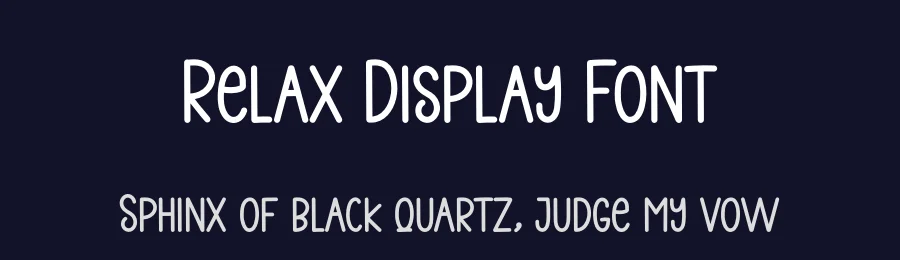Relax Display Font by creativeletter — Display Font — thumbnail 2