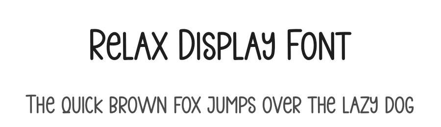 Relax Display Font by creativeletter — Display Font