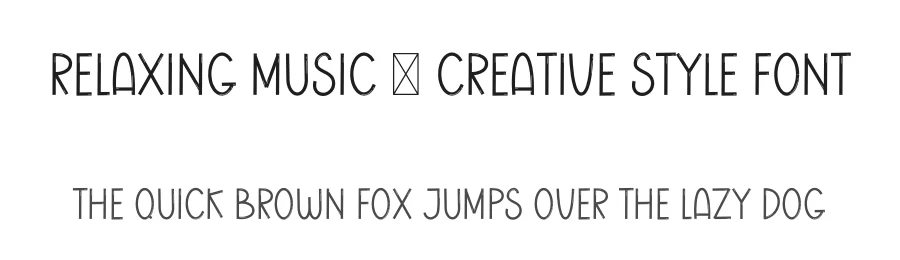Relaxing Music – Creative Style Font by freshtypeink — Display Font