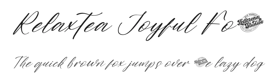 Relaxtea Joyful Font by letterenastudios — Script Handwritten Font