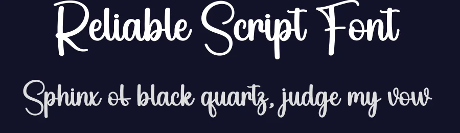 Reliable Script Font by andikastudio — Script Handwritten Font — thumbnail 2