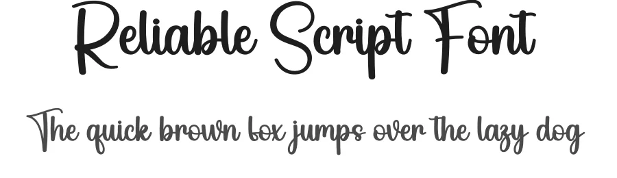 Reliable Script Font by andikastudio — Script Handwritten Font