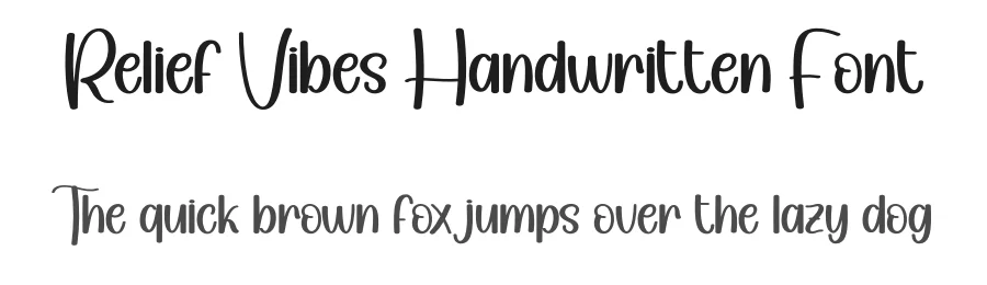 Relief Vibes Handwritten Font by andikastudio — Script Handwritten Font