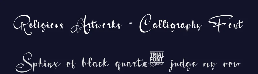 Religious Artworks – Calligraphy Font by 177Studio — Script Handwritten Font — thumbnail 2