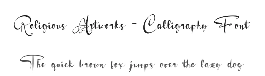 Religious Artworks – Calligraphy Font by 177Studio — Script Handwritten Font