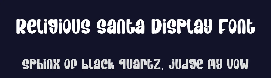 Religious Santa Display Font by creativeletter — Display Font — thumbnail 2