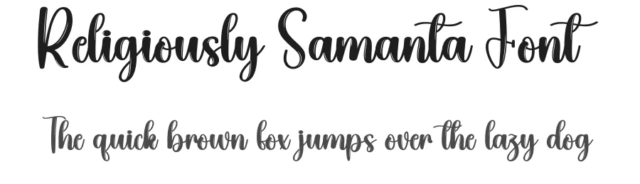 Religiously Samanta Font by creativeletter — Script Handwritten Font