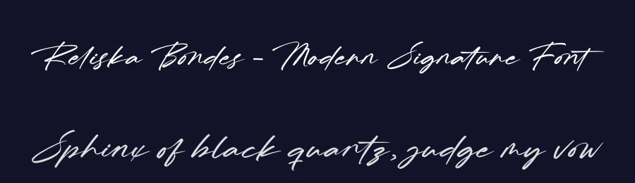 Reliska Bondes – Modern Signature Font by letterenastudios — Script Handwritten Font — thumbnail 2