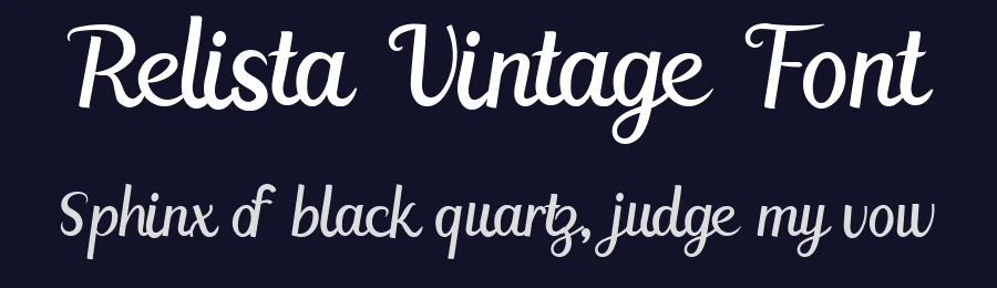 Relista Vintage Font by Bellinghamtype Foundry — Decorative Font — thumbnail 2