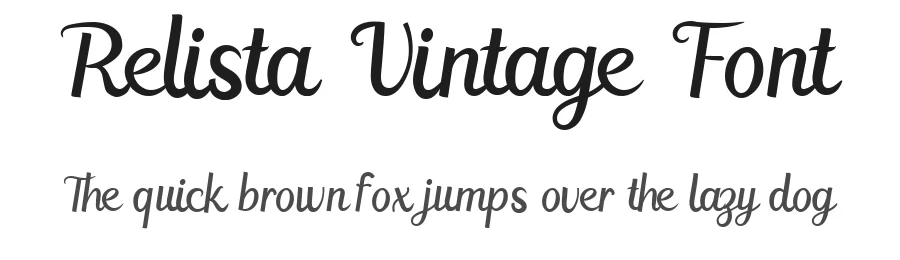 Relista Vintage Font by Bellinghamtype Foundry — Decorative Font