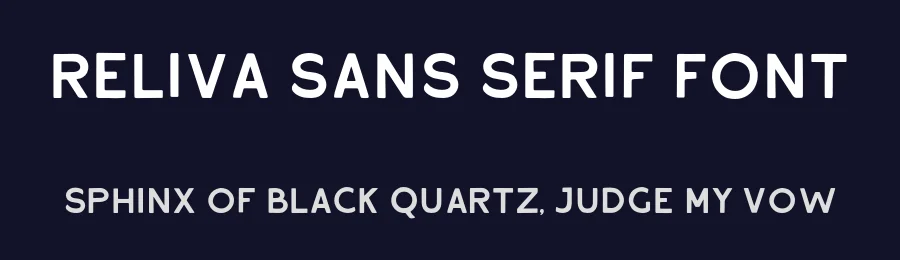Reliva Sans Serif Font by Rillatype — Sans Serif Font — thumbnail 2