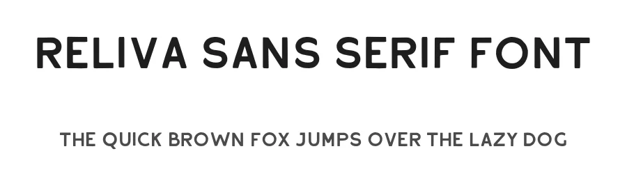 Reliva Sans Serif Font by Rillatype — Sans Serif Font