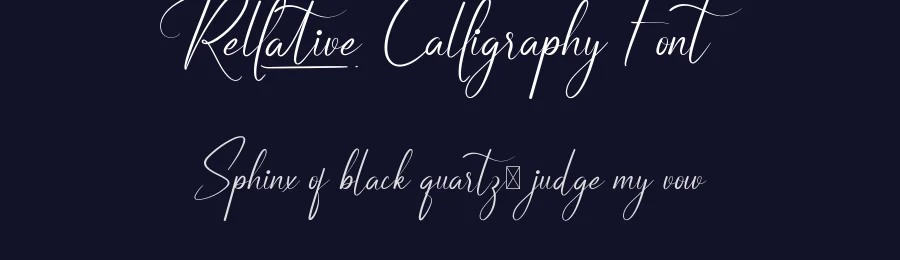 Rellative Calligraphy Font by CalligraphyFonts.net — Script Handwritten Font — thumbnail 2