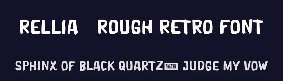 Rellia – Rough Retro Font by Anxietype Foundry — Decorative Font — thumbnail 2