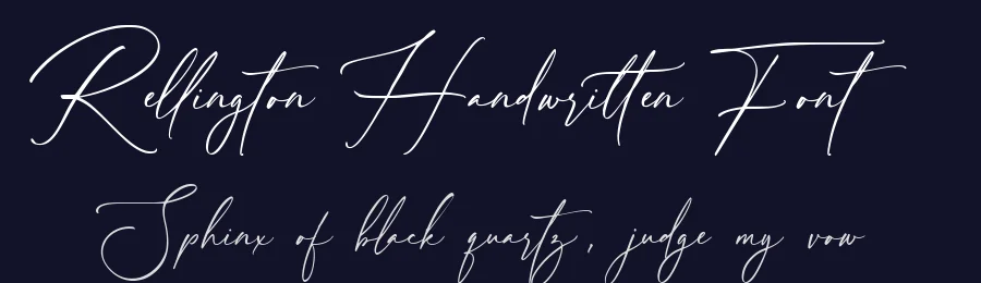 Rellington Handwritten Font by [email protected] — Script Handwritten Font — thumbnail 2