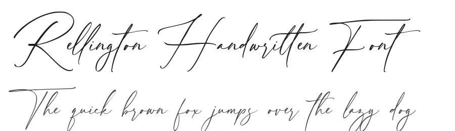 Rellington Handwritten Font by [email protected] — Script Handwritten Font