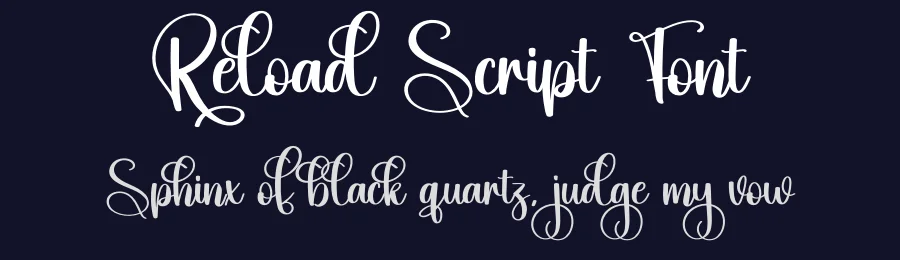 Reload Script Font by creativeletter — Script Handwritten Font — thumbnail 2