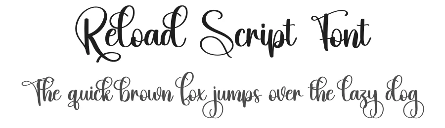 Reload Script Font by creativeletter — Script Handwritten Font