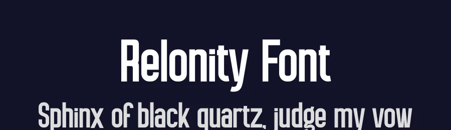 Relonity Font by SlideShoot — Display Font — thumbnail 2