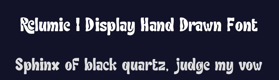 Relumie | Display Hand Drawn Font by Gracetypestudio — Display Font — thumbnail 2